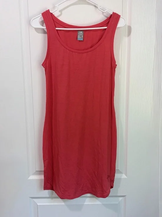 Icebreaker Yanni Cool-Lite Mini Tank Dress In Poppi Red - Picture 5 of 11